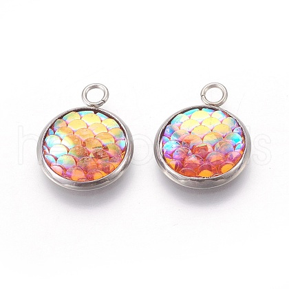 Resin Pendants RESI-L024-12-1