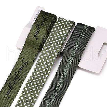 9 Yards 3 Styles Polyester Ribbon SRIB-A014-D04-1