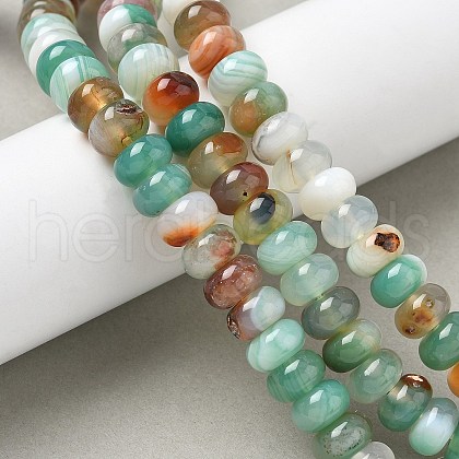 Natural Agate Beads Strands G-H295-C03-17-1