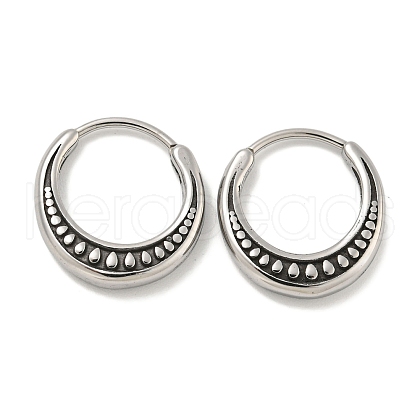 316 Surgical Stainless Steel Hoop Earrings EJEW-D096-12AS-14-1