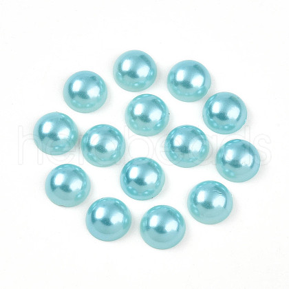 ABS Plastic Imitation Pearl Cabochons SACR-S738-12mm-Z19-1