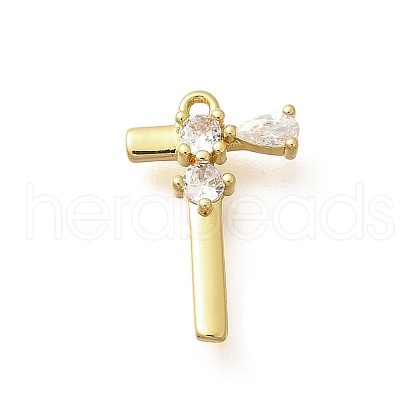 Brass Micro Pave Cubic Zirconia Pendants KK-M310-01G-20-1
