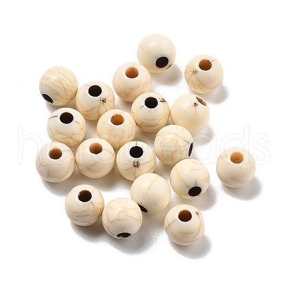 Crackle Opaque Acrylic Beads OACR-Z026-04A-1