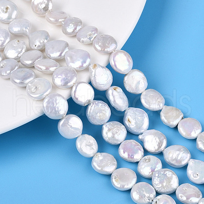 Natural Keshi Pearl Beads Strands PEAR-S018-02L-1