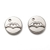 Non-Tarnish 304 Stainless Steel ASL Charms X-STAS-L260-006P-1