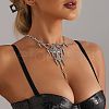 Gothic Style lloy Spike and Cross Bib Necklaces for Women FS-WGA9465-01-3