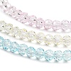 Transparent Painted Glass Beads Strands X1-DGLA-A034-T3mm-A21-4