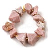 Raw Rough Natural Pink Opal Beads Strands G-Z087-B21-3