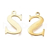 PVD Vacuum Plating  304 Stainless Steel Charms STAS-H112-S-G-2