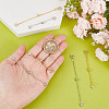 6Pcs 6 Style Brass Chain Extender FIND-AB00044-3