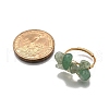 Natural Green Aventurine Finger Rings for Women RJEW-TA00202-01-3