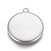 304 Stainless Steel Pendant Cabochon Settings X-STAS-G127-13-16mm-P-2
