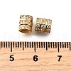 925 Sterling Silver Micro Pave Clear Cubic Zirconia Beads STER-F061-03A-G-2