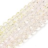 Transparent Painted Glass Beads Strands X1-DGLA-A034-T8mm-A25-2