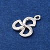 925 Sterling Silver Clover Charms STER-D301-02S-02-2