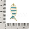 Rack Plating Brass Enamel Pendants KK-Z074-10G-01-3