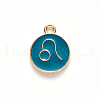 Alloy Enamel Pendants ENAM-S124-01B-05G-2