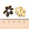 Flower 304 Stainless Steel Stud Earrings EJEW-C142-02G-01-5
