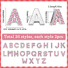 SUNNYCLUE 52Pcs 26 Styles Alloy Rhinestone Slide Charms FIND-SC0009-81B-2