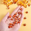 30 Pieces Thanksgiving Pumpkin Charms Pendant Fall Theme Charm 3D Orange Pumpkin Charms for Jewelry Necklace Bracelet Earring Making Crafts JX295A-2