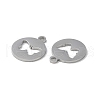 Non-Tarnish 304 Stainless Steel Charms STAS-F300-01P-2