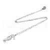 Non-Tarnish 201 Stainless Steel Pendant Necklaces NJEW-T009-JN074-1-45-2