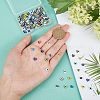 SUPERFINDINGS 180Pcs 9 Colors Handmade Evil Eye Lampwork Beads Strands LAMP-FH0001-09-3