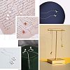 Unicraftale 6 Pairs 3 Colors Brass Stud Earring Findings KK-UN0001-07-7