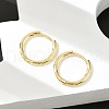 Brass Huggie Hoop Earrings X-KK-D160-55G-3