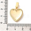 Brass Micro Pave Clear Cubic Zirconia Pendents KK-R212-12G-05-3