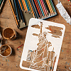 Plastic Drawing Painting Stencils Templates DIY-WH0396-481-3