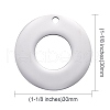Tarnish Resistant 304 Stainless Steel Pendants STAS-I140-08S-3