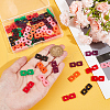 AHADERMAKER 60Pcs 6 Colors Acrylic Knitted Hat Making Fastener Tool FIND-GA0004-05-3
