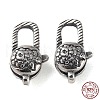 925 Thailand Sterling Silver Lobster Claw Clasps STER-D003-38AS-3
