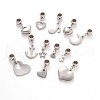 Tarnish Resistant Mixed Shape 304 Stainless Steel European Large Hole Dangle Charms PALLOY-JF00100-1