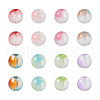 Cheriswelry 120Pcs 8 Colors Transparent Glass Beads GLAA-CW0001-05-12