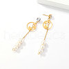 Sweet Tassel Stainless Steel Stud Earrings SA4259-1-5