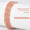 Olycraft 2 Strands Natural Sunstone Beads Strands G-OC0005-42-4