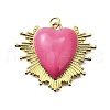 Brass Enamel Pendants KK-B136-08G-05-1