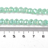 Baking Electroplate Glass Beads Strands DGLA-A039-J8mm-B07-4