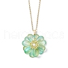 Glass Pendant Necklaces NJEW-MZ00112-07-2