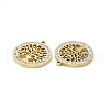 PVD Vacuum Plating 201 Stainless Steel Rhinestone Pendants STAS-J401-VC778-3