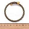 304 Stainless Steel Torque Bangles for Women BJEW-P310-19MC-5