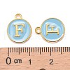 Golden Plated Alloy Enamel Charms ENAM-S118-04F-3