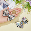 Crystal AB Glass Rhinestone Bowknot Ornament Accessories FIND-WH0129-59A-3