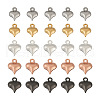 Beadthoven 100Pcs 5 Color Stainless Steel Pendants STAS-BT0001-14-3