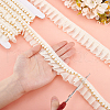  5 Yards Organza Pleated Lace Ribbons OCOR-PH0004-04-3