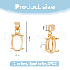 2Pcs 2 Colors Brass Rhinestone Claw Settings KK-HS0001-19-2