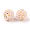 Handmade Luminous Polymer Clay Rhinestone Fancy Beads CLAY-H003-04B-2