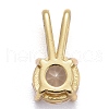 Brass Micro Pave Cubic Zirconia Pendants X-KK-P192-04-G06-2